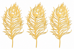 Mor Pankh Acrylic Cake Topper Set Of 3