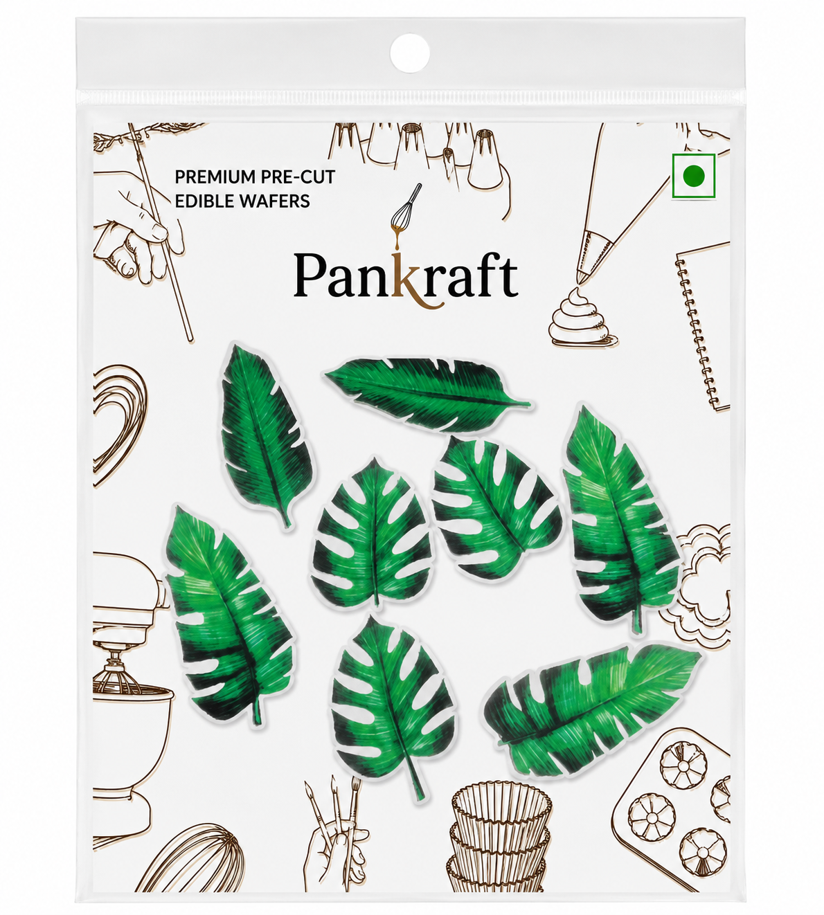 PanKraft Pre-Cut Wafer Paper Leaf - 8 (WPC-071)