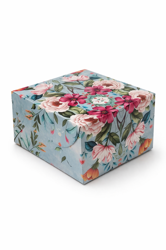 1  pound Printed Cake Box Size - 8x8x5 inch