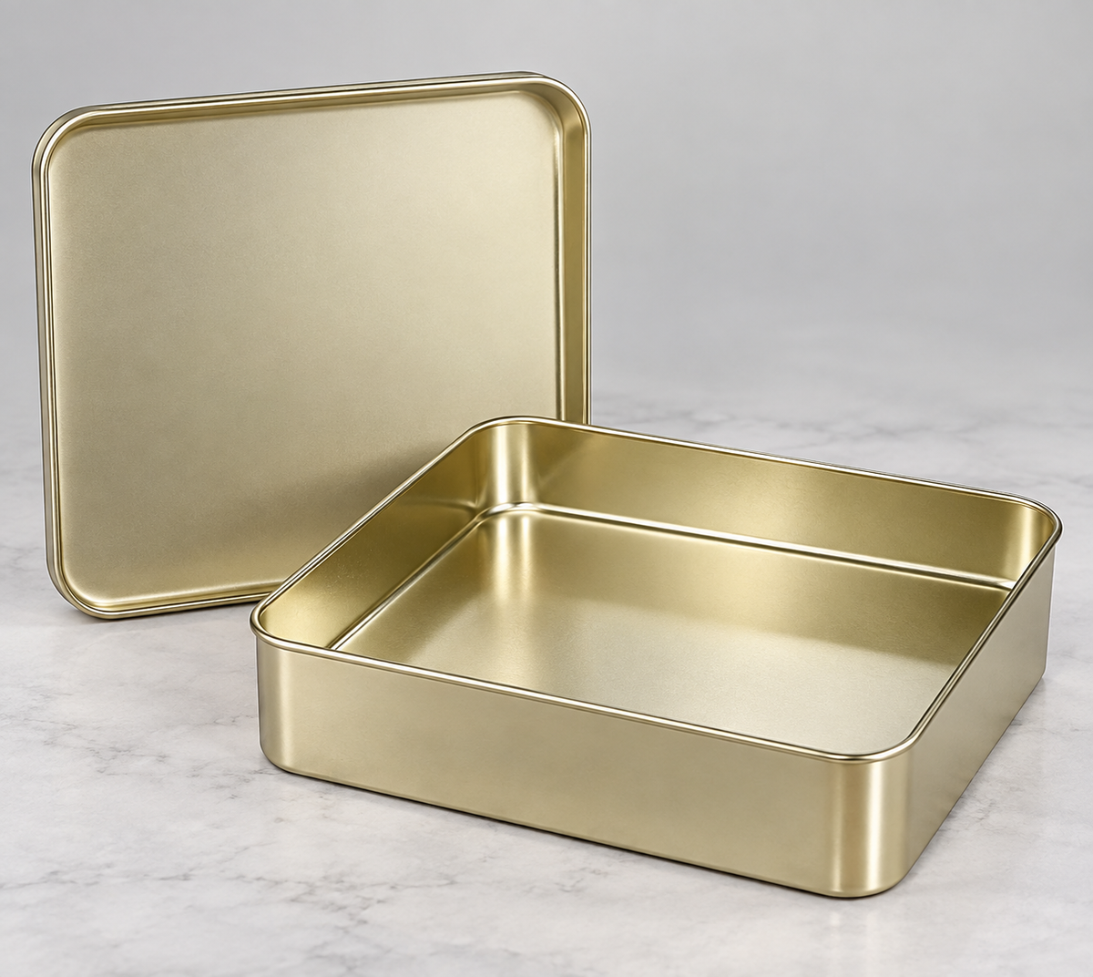 Brownie Dream Tin Golden (4X4.5X1.5)