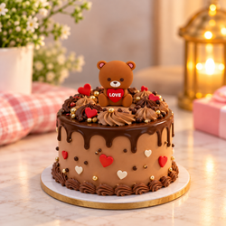 Cute Small Love Teddy Bear Toy For Cake Decoration
