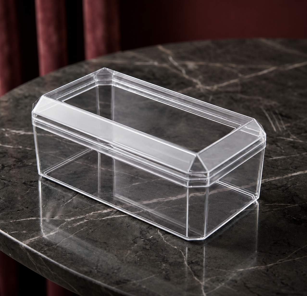 Rectangle Acrylic Container Pack Of 5 Size - 14x7.5x6 cm (Ferrero Big)