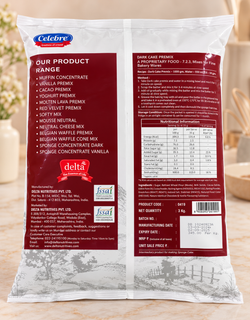 Celebre Premium Dark Cake Premix -3Kg