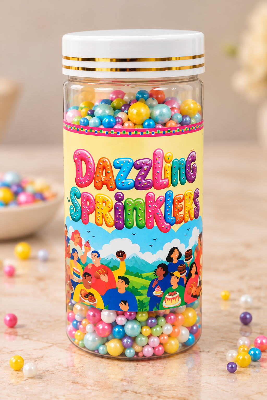 Pankraft Colourful Mix Pearl Dazzling Sprinkler 500 gm