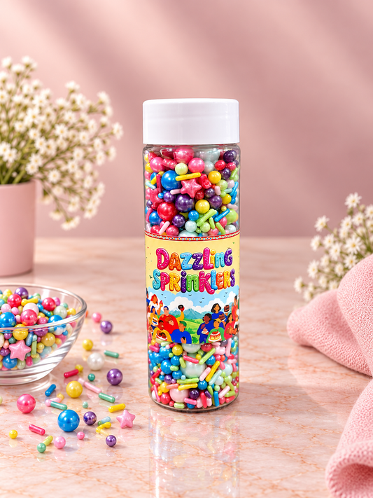 Pankraft  Multicolor Star & Pearl Mixed Dazzling Sprinkler 100 gm