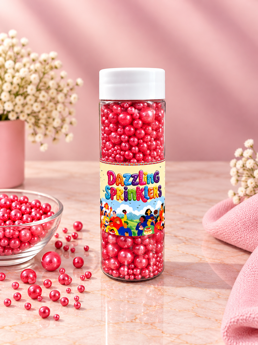 Pankraft Red Mix Pearl Dazzling Sprinkler (100gm)