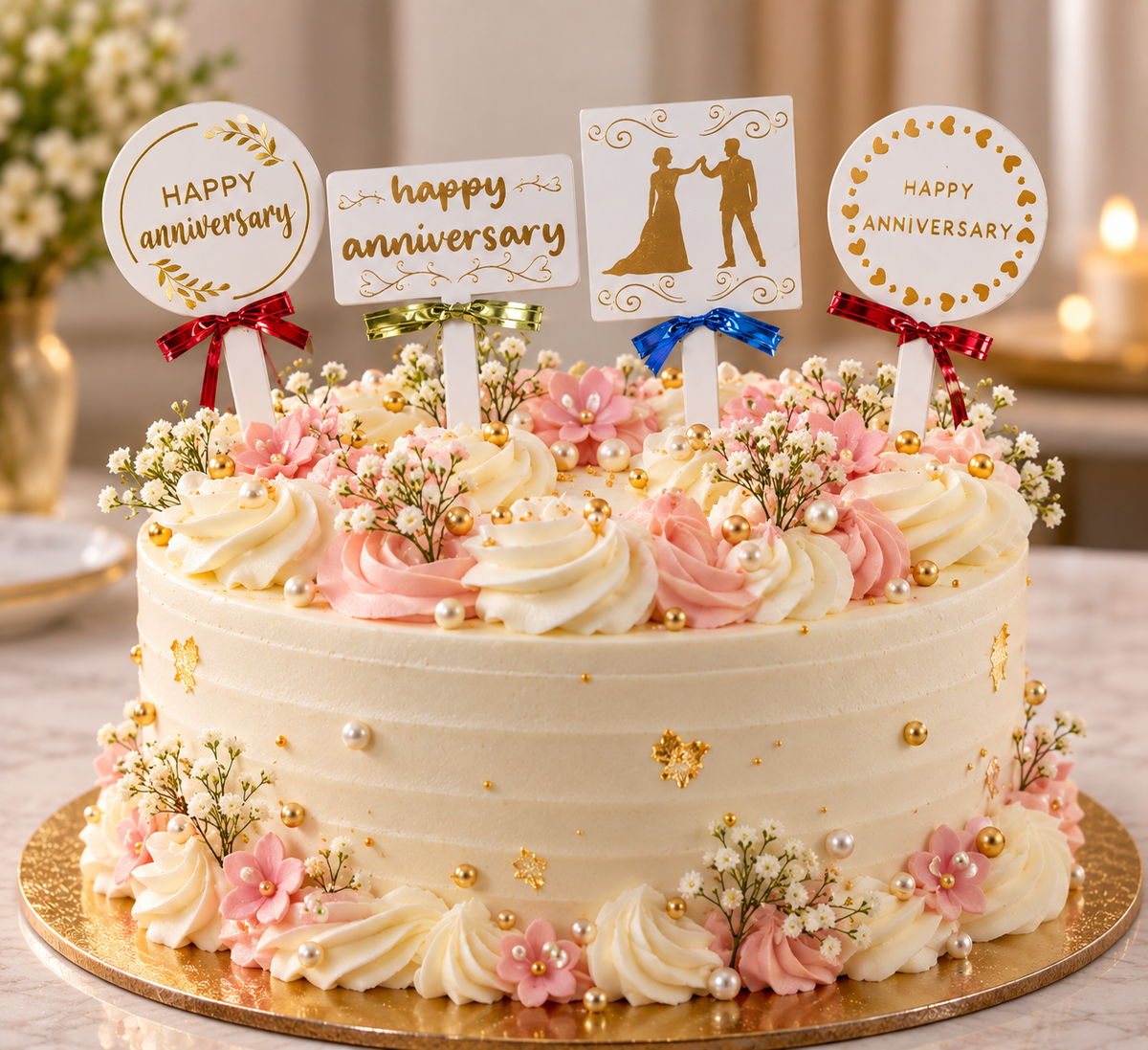 Happy Annyvarsary Paper Tag Pack of 40