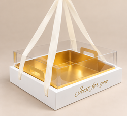 Transparent Gift Hamper Box Pack of 5 Size