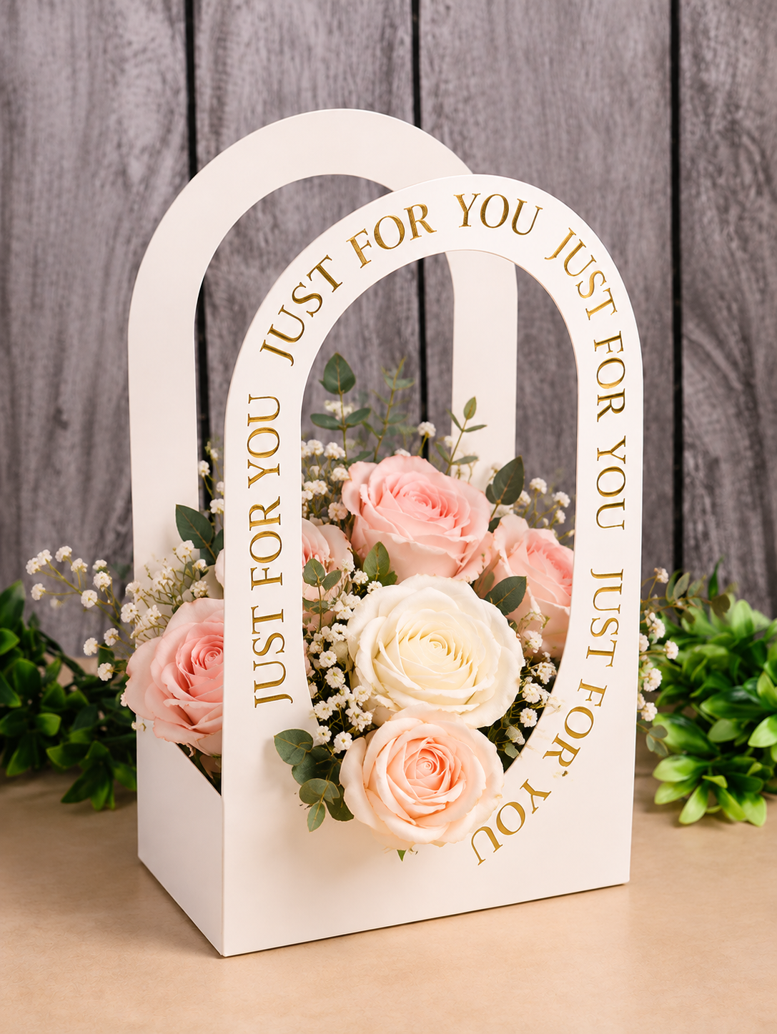 White Just For You Gift Bag Pack Of 5