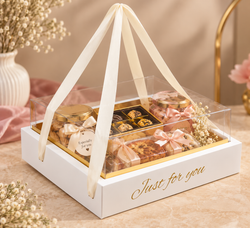 Transparent Gift Hamper Box Pack of 5 Size