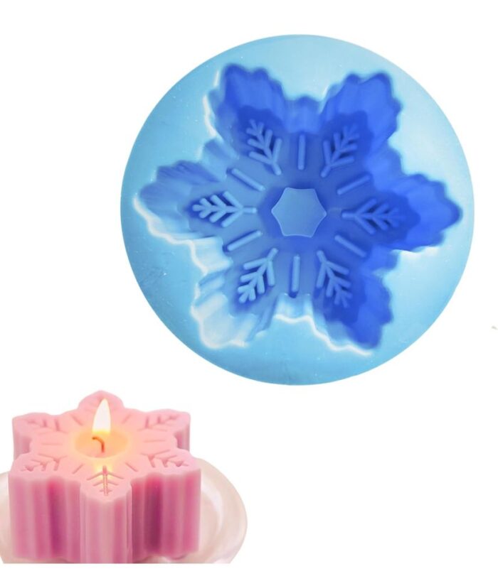 Christmas Snowflake Candle Mould