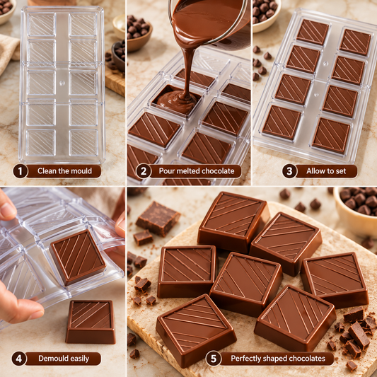 10 Cavity Square Diagonal Stripe Design Polycarbonate Mould