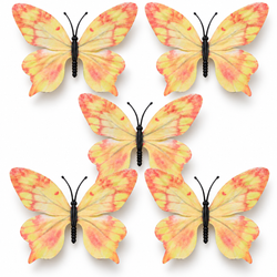 Yellow Butterfly Set of 5