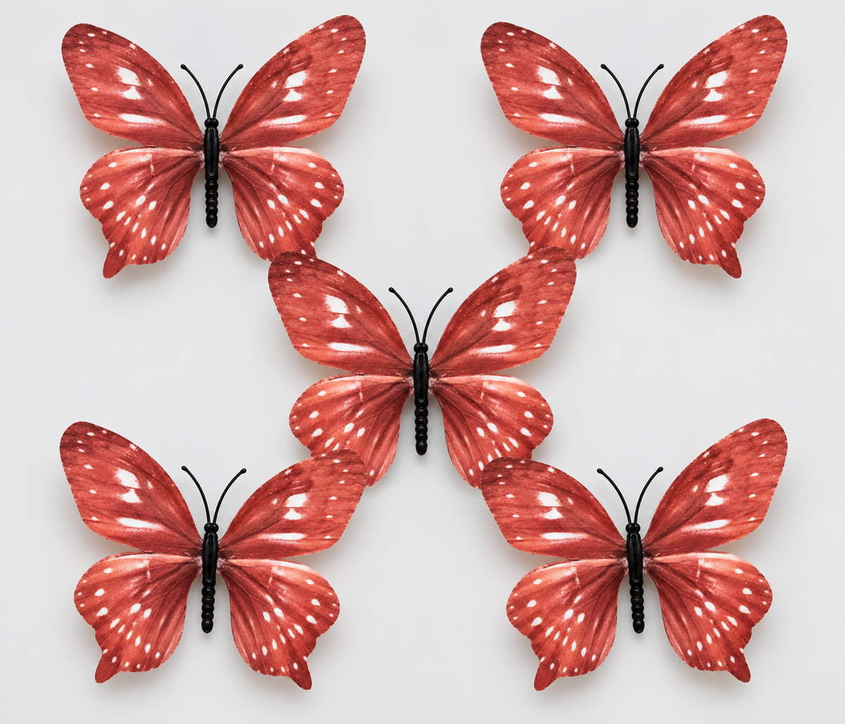 Terracotta Butterfly Set of 5