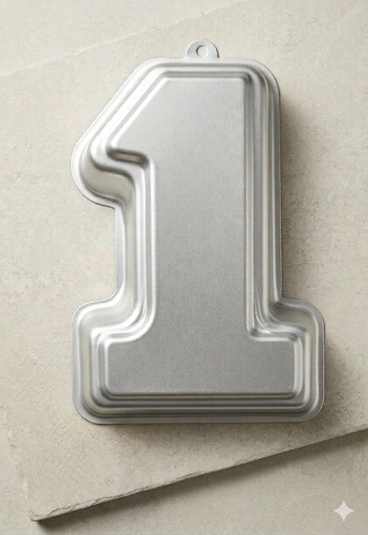 1 number cake tin  size - 12.6x8.5x2