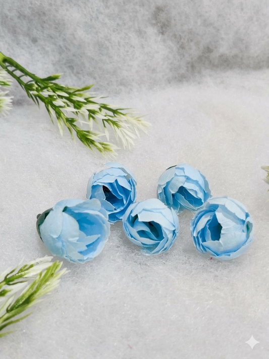 Sky Blue Indian Mini Peony Artificial Flower