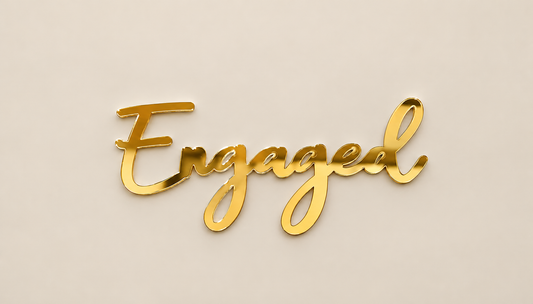 Engaged Acrylic Tag Size -5 Inch