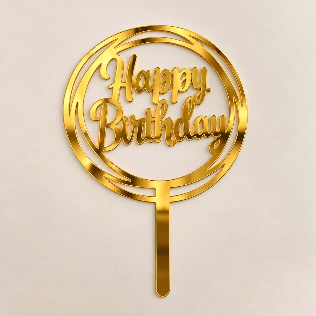 Happy birthday Acrylic topper