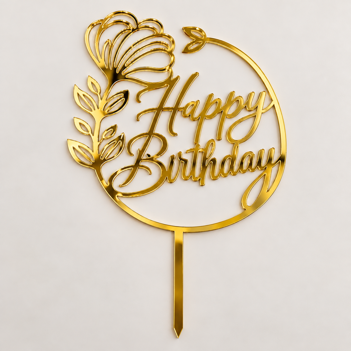 Happy birthday Acrylic topper 5 Inch