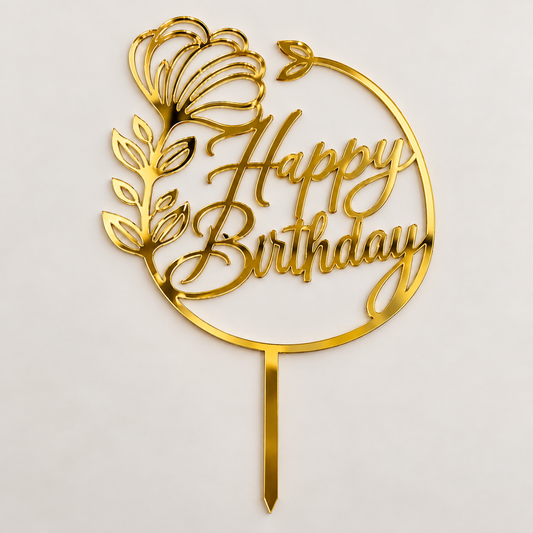 Happy birthday Acrylic topper 5 Inch