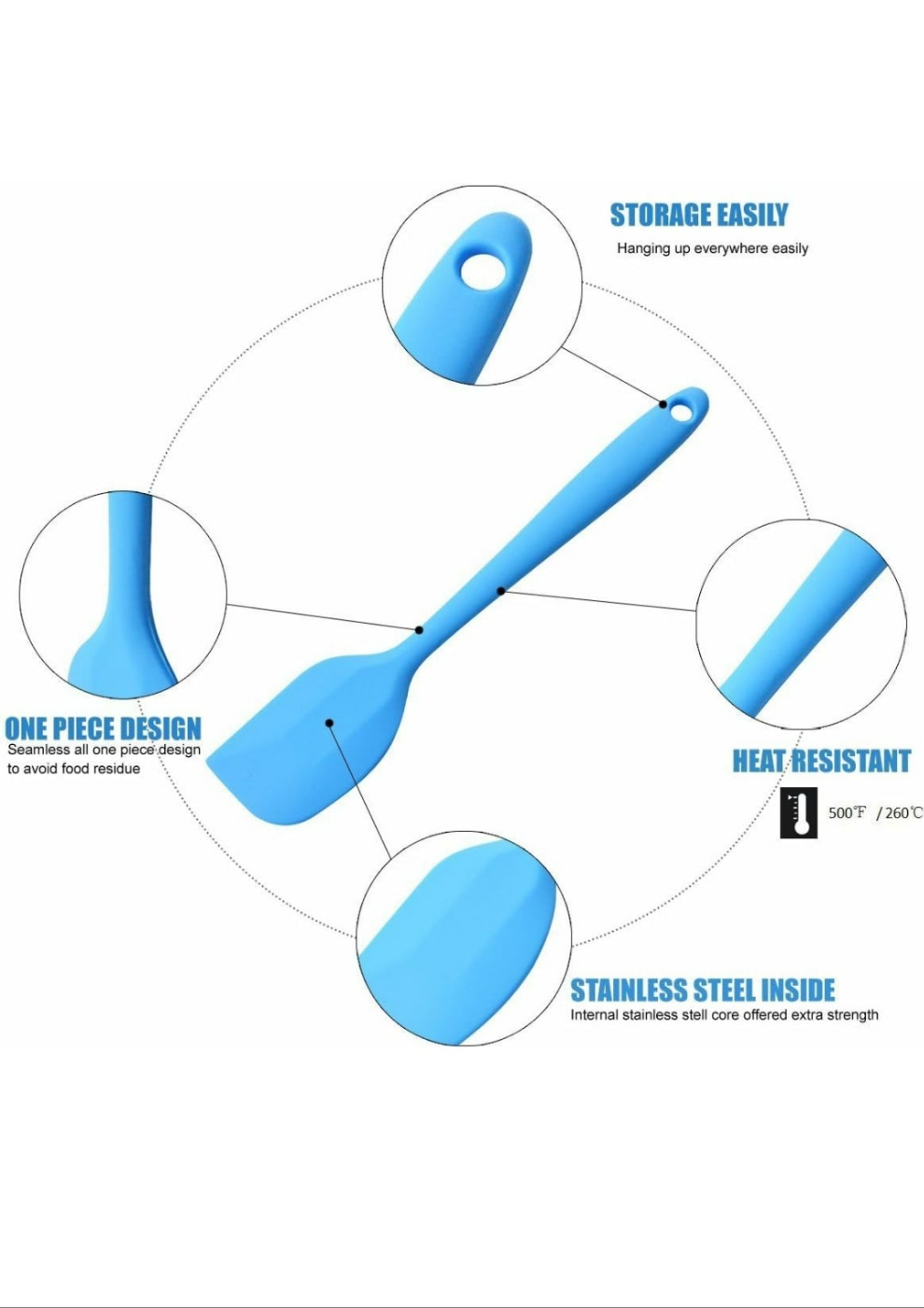 Small silicon spatula 8 inch