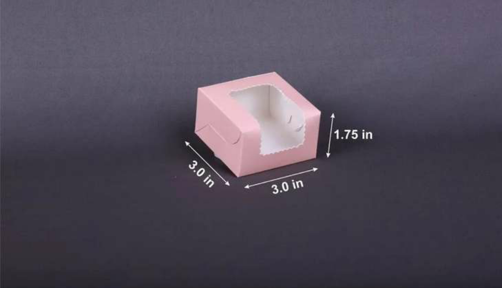 1 pc Brownie Box 3x3x1.75 inch