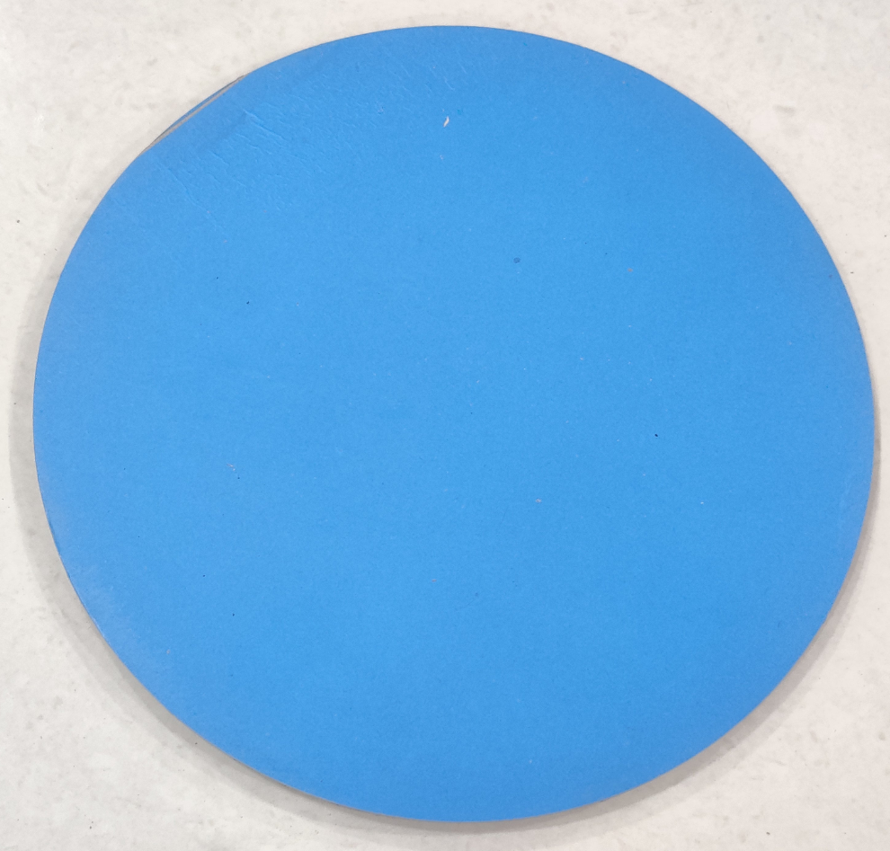 Sky-blue colour round baseboard 10inch