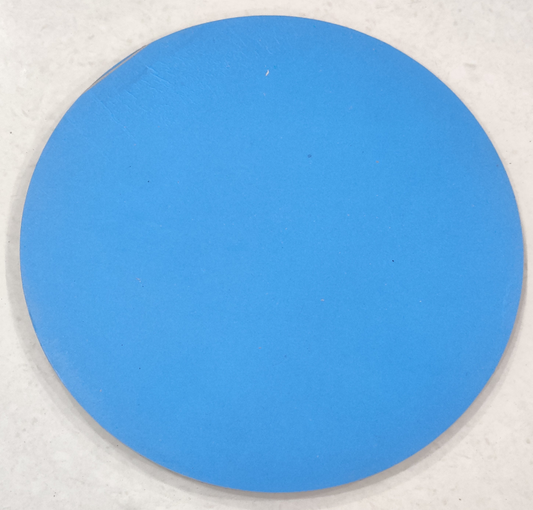 Sky-blue colour round baseboard 10inch