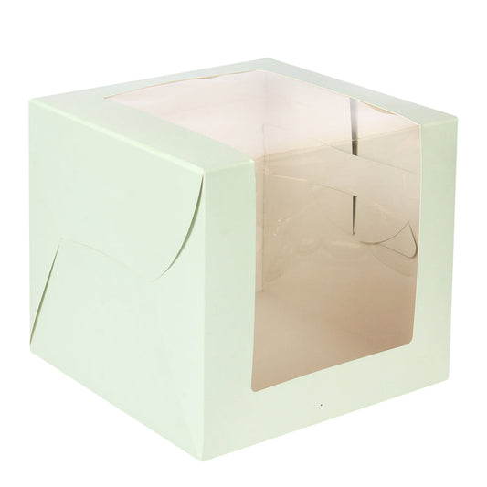 L- Shape Heighted  Window Cake Box Size 10x10x9 Inch (Pack of 10)