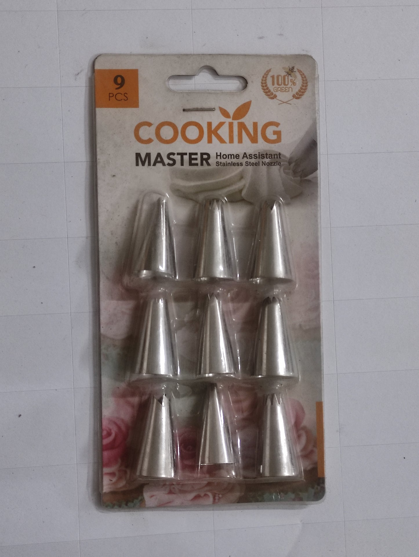 Set of 9 cake nozzles