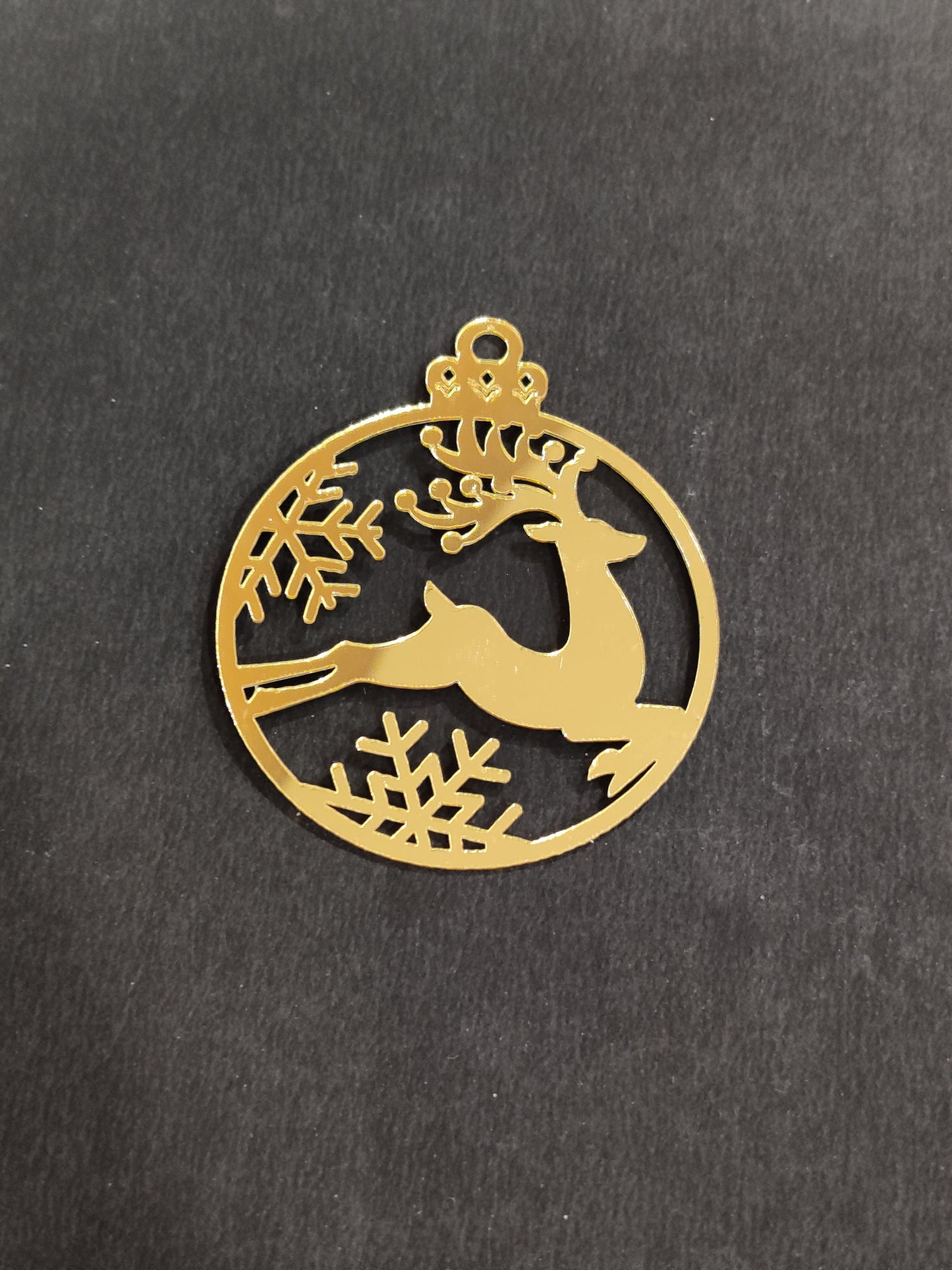 Christmas Deer Acrylic Coin