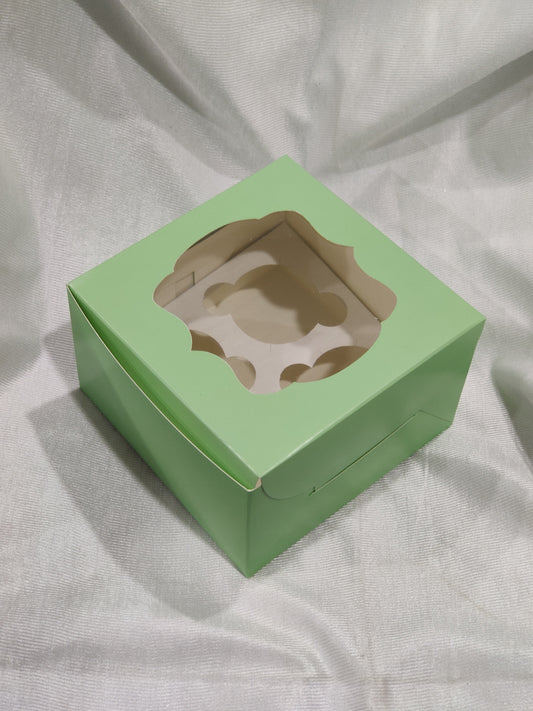 4 pc Cupcake Box Mint colour