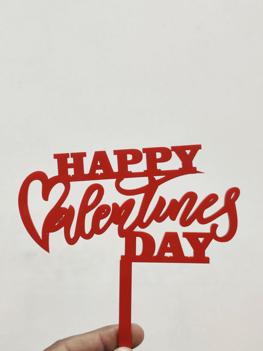 Valentine Acrylic Topper 5 inch