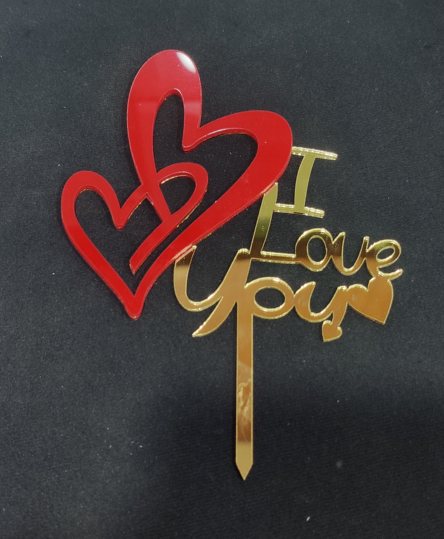 Dual Tone Love Acrylic Topper 5 inch