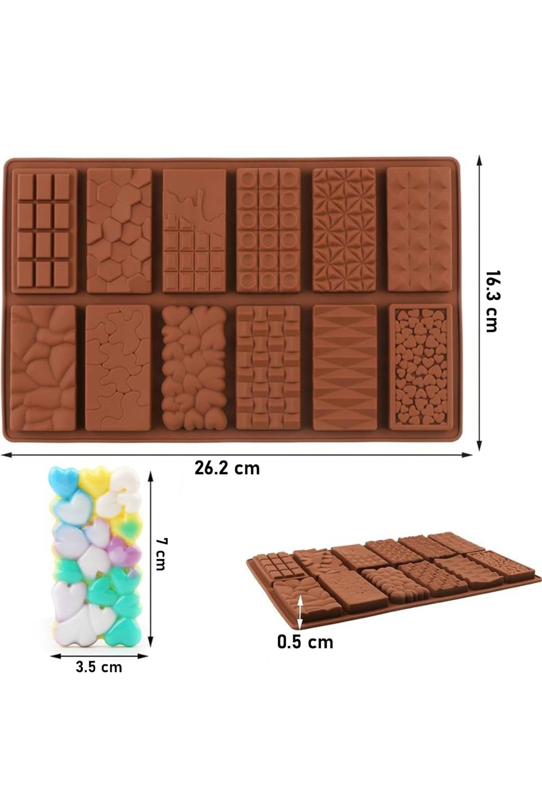 12 Cavity Chocolate Bar Mould