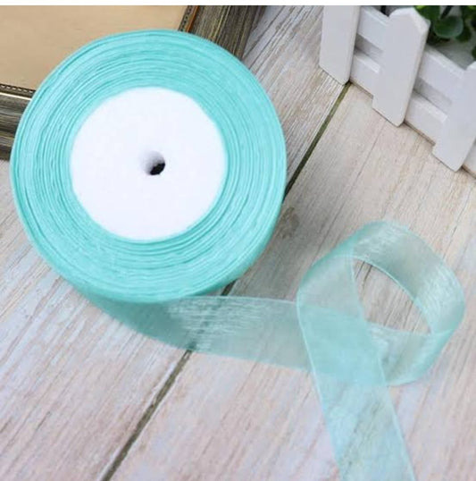 Big roll light blue saten Lace