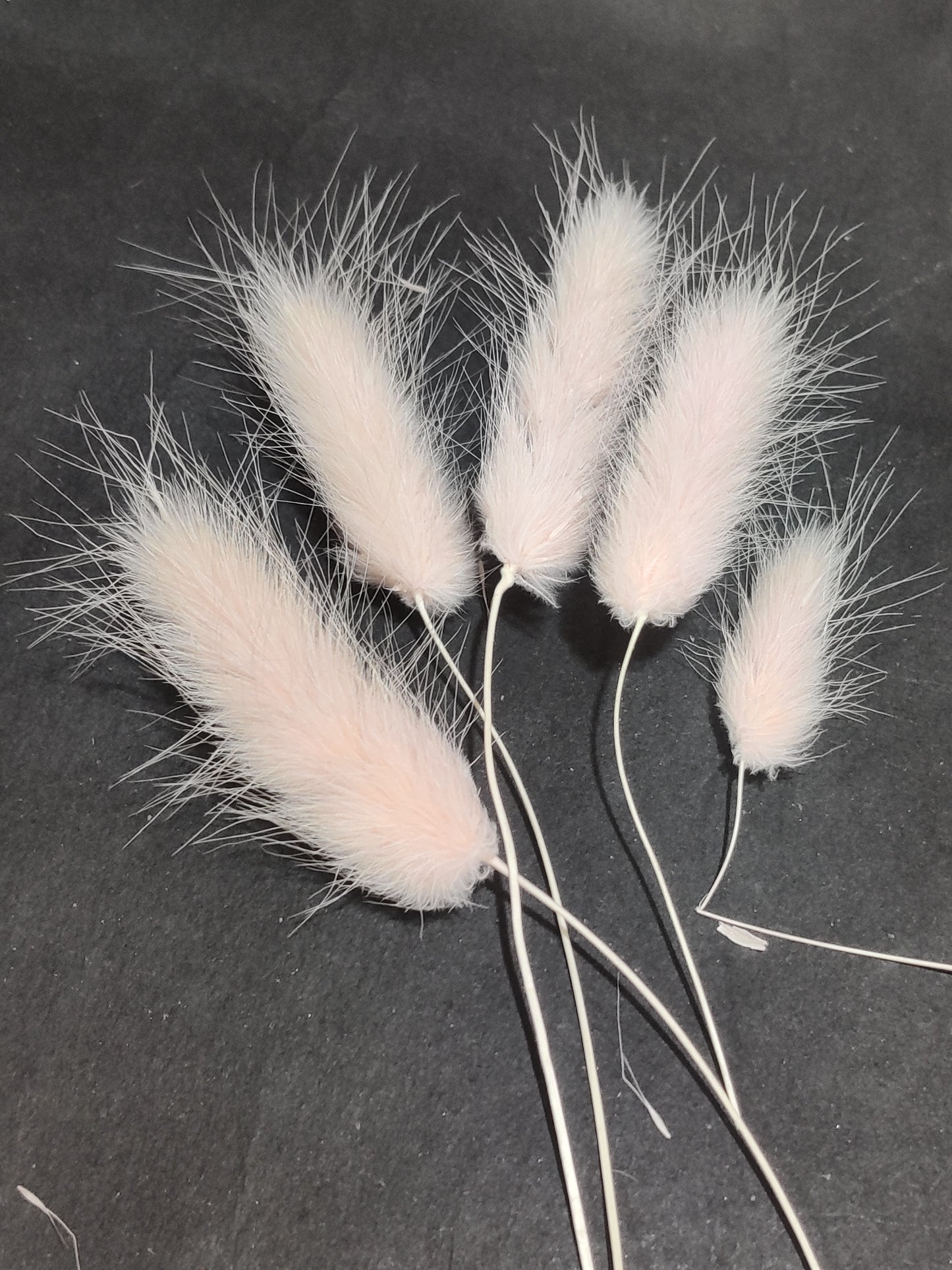 Pastel pink bunny tail pack of 5