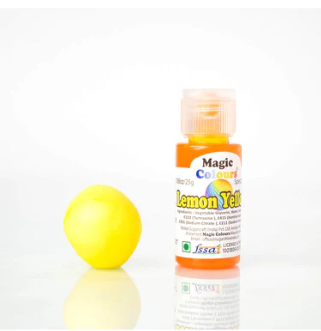 Magic Lemon Yellow Gel colours