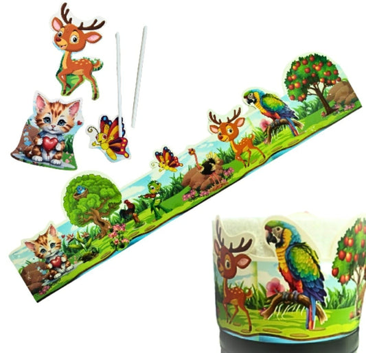 Fencing jungle theme Cake topper