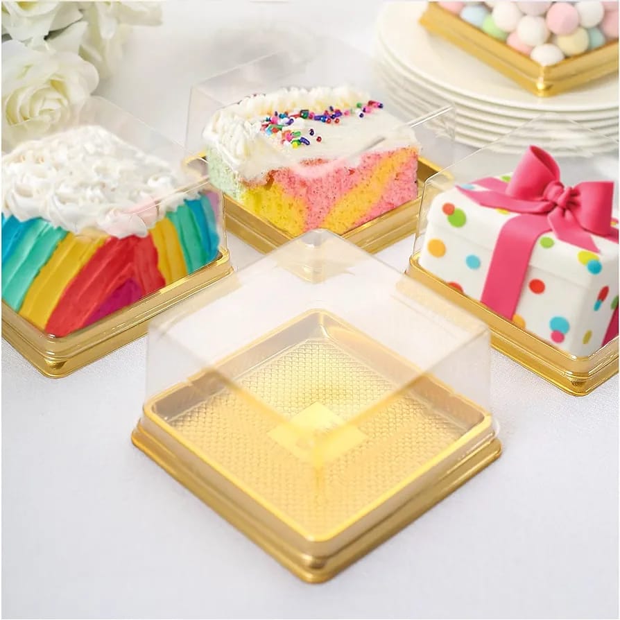 Plastic Mooncake Box with Transparent Lids pack of10    size-2.4/ 1.5 inch