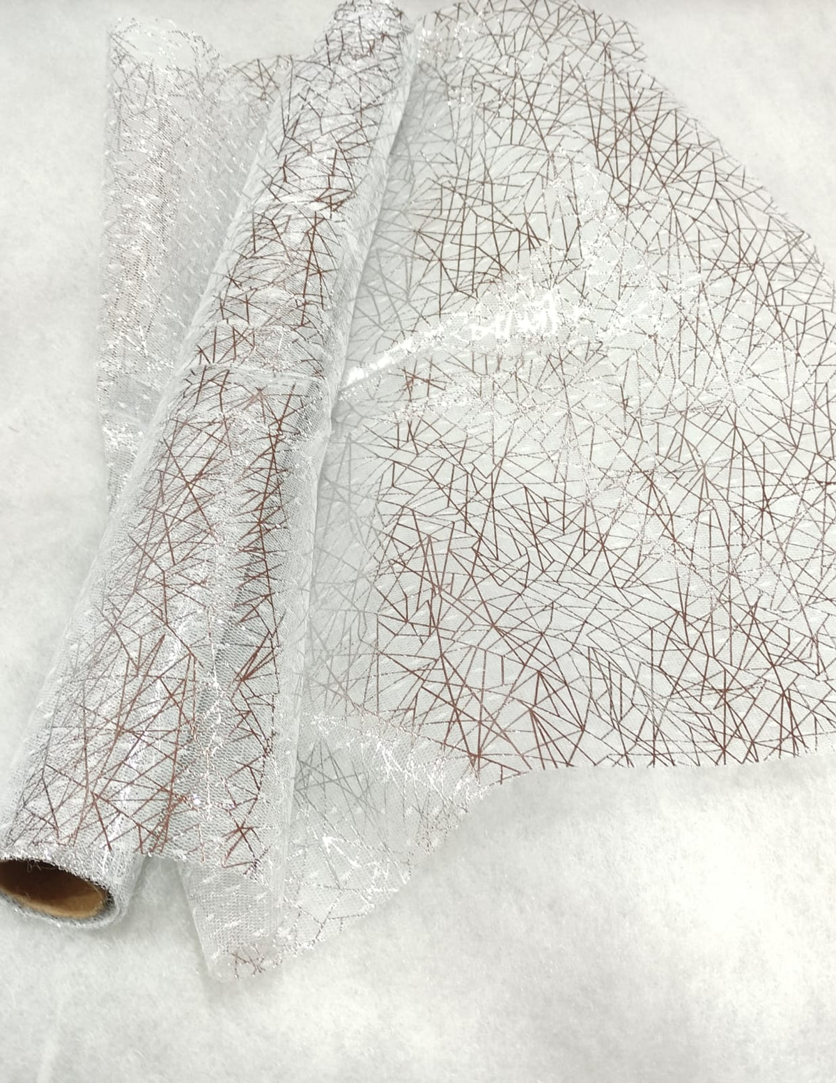 Hamper packaging Silver Net approx 5 Metre, width- 21 inch