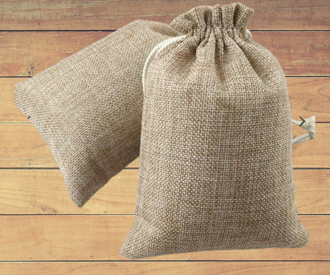 Jute potli bag pack of 10 size-6×8inch