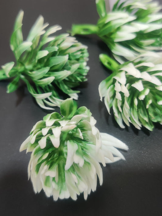 Artificial Decorative white leaf pack of 10