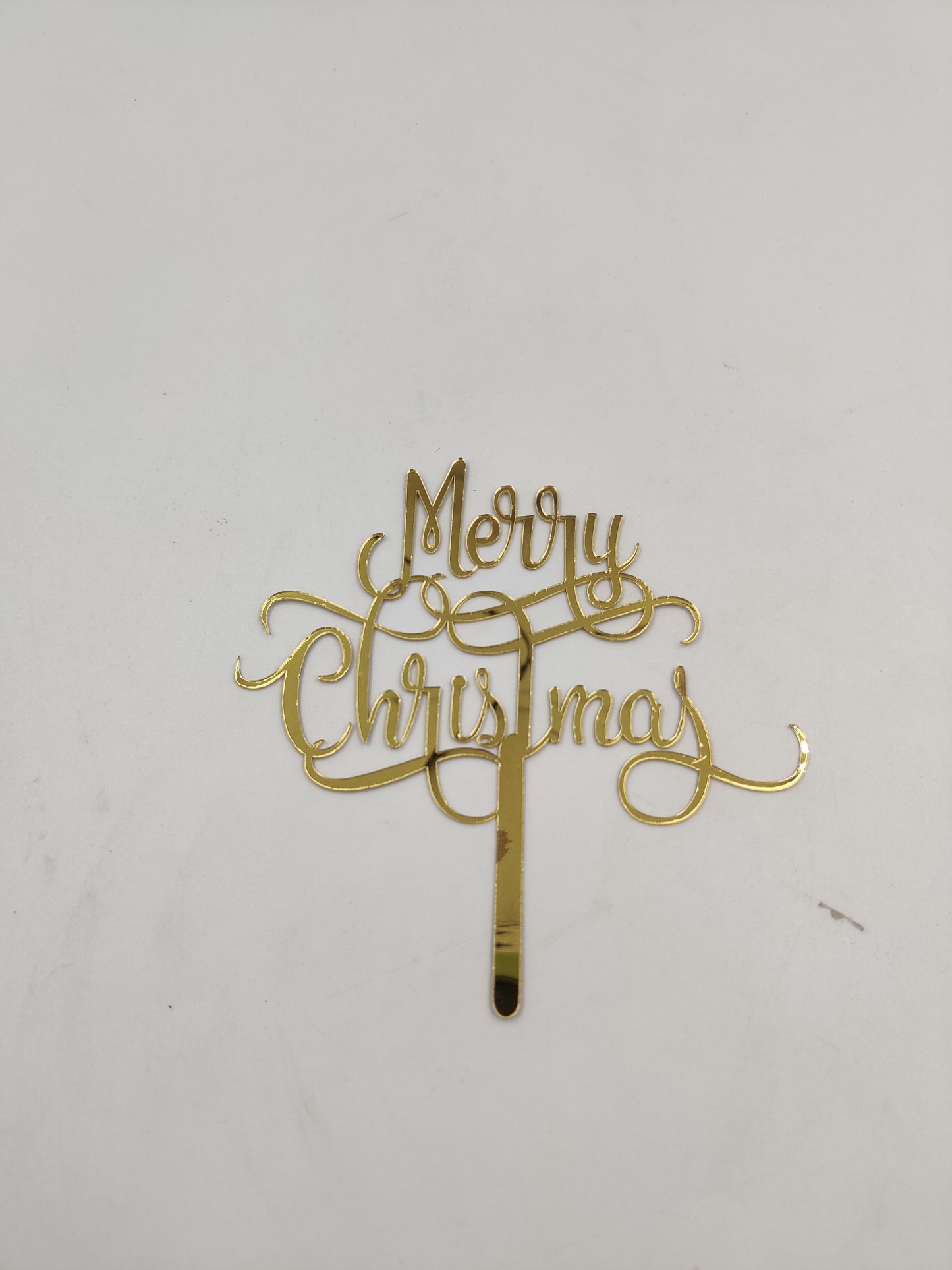 Merry Christmas acrylic topper