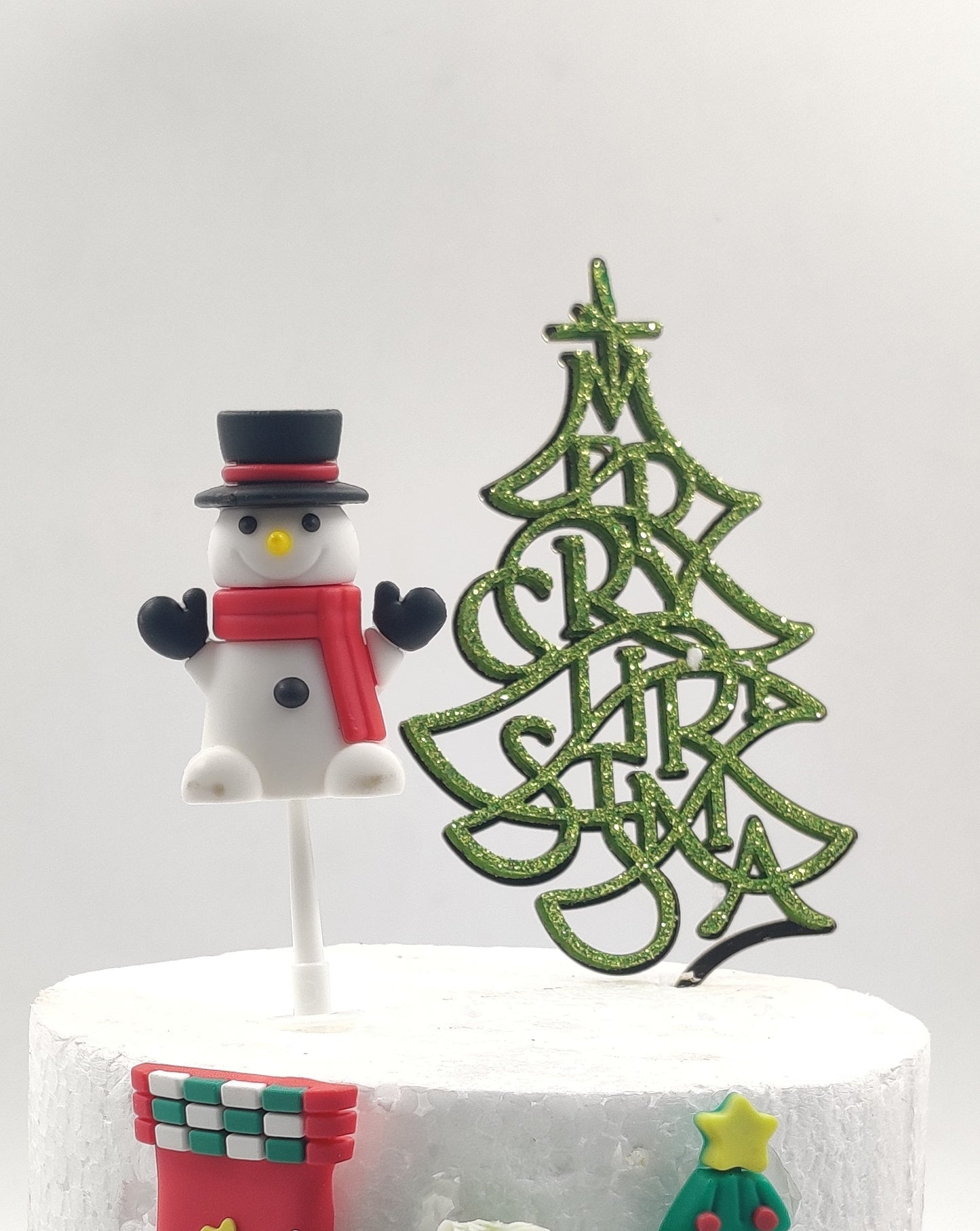 Christmas Snowman Miniature Topper