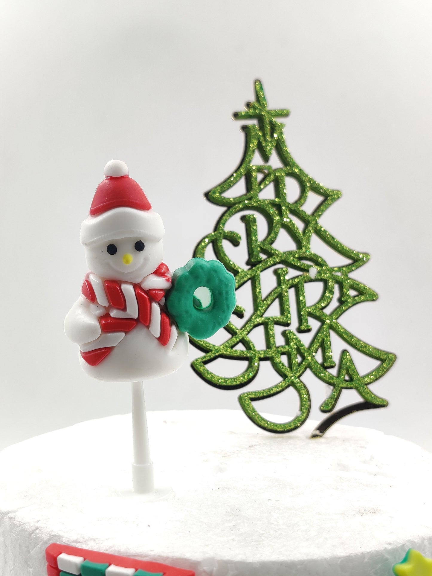 Christmas Snowman Miniature Topper