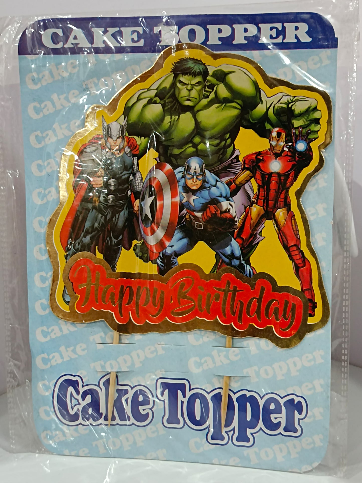 Super Hero Cake Topper Big Size