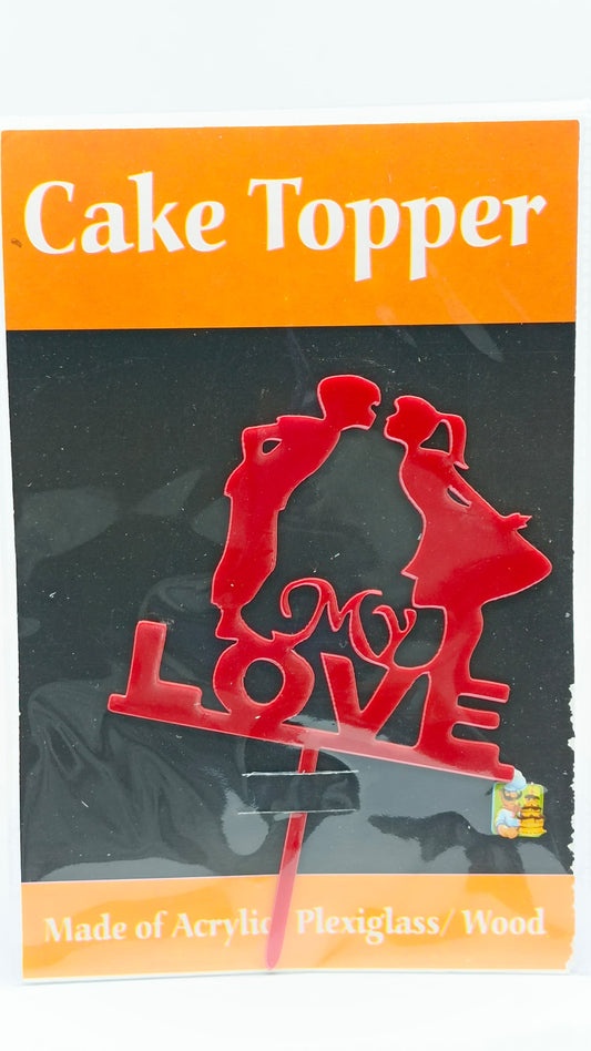 Couple My Love cake topper pack OF 1