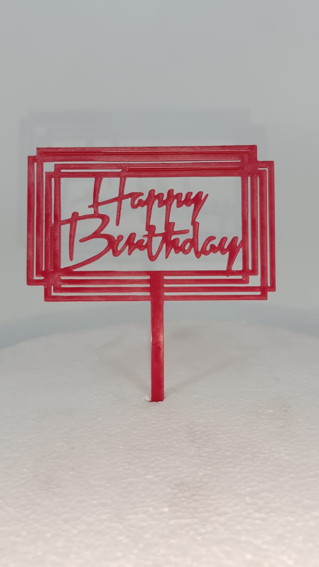 Happy Birthday Acrylic Topper RT01070