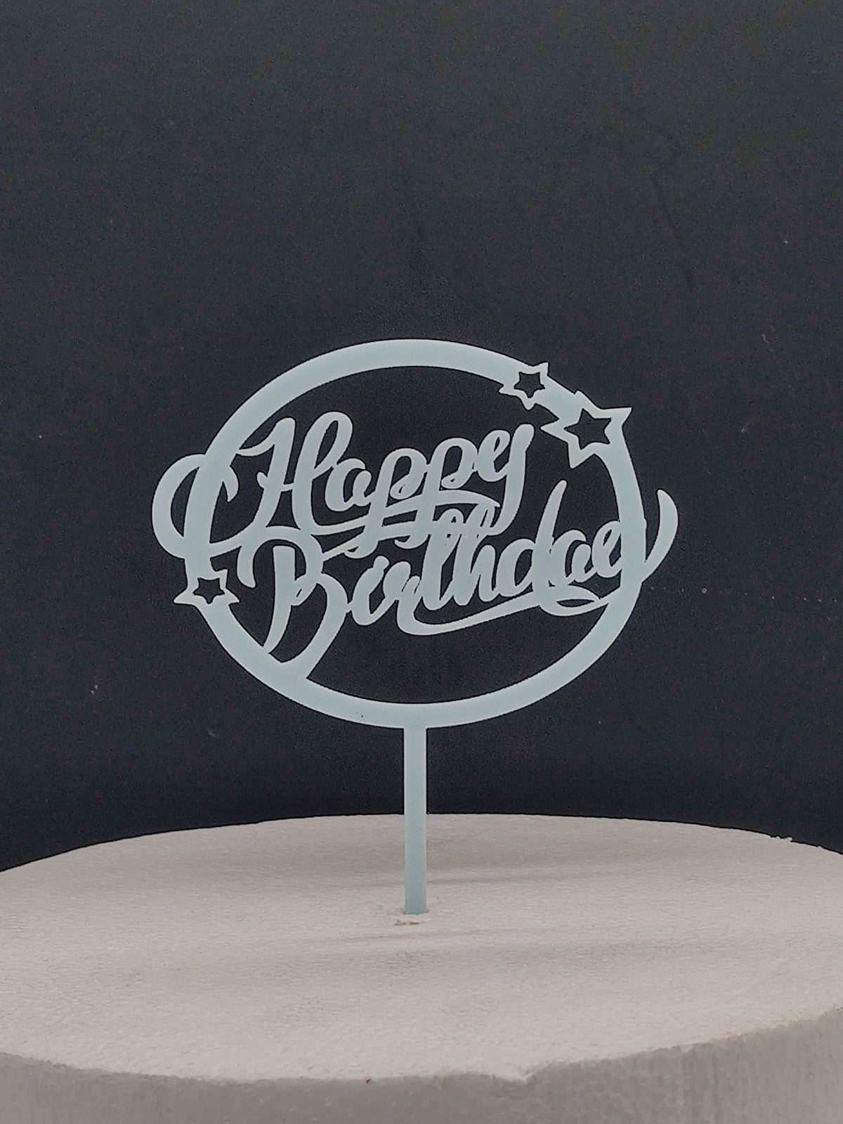 Acrylic Happy Birthday Cake Topper